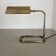 Cubic Modernist Brass Metal Table Light by Florian Schulz, Germany, 1970s