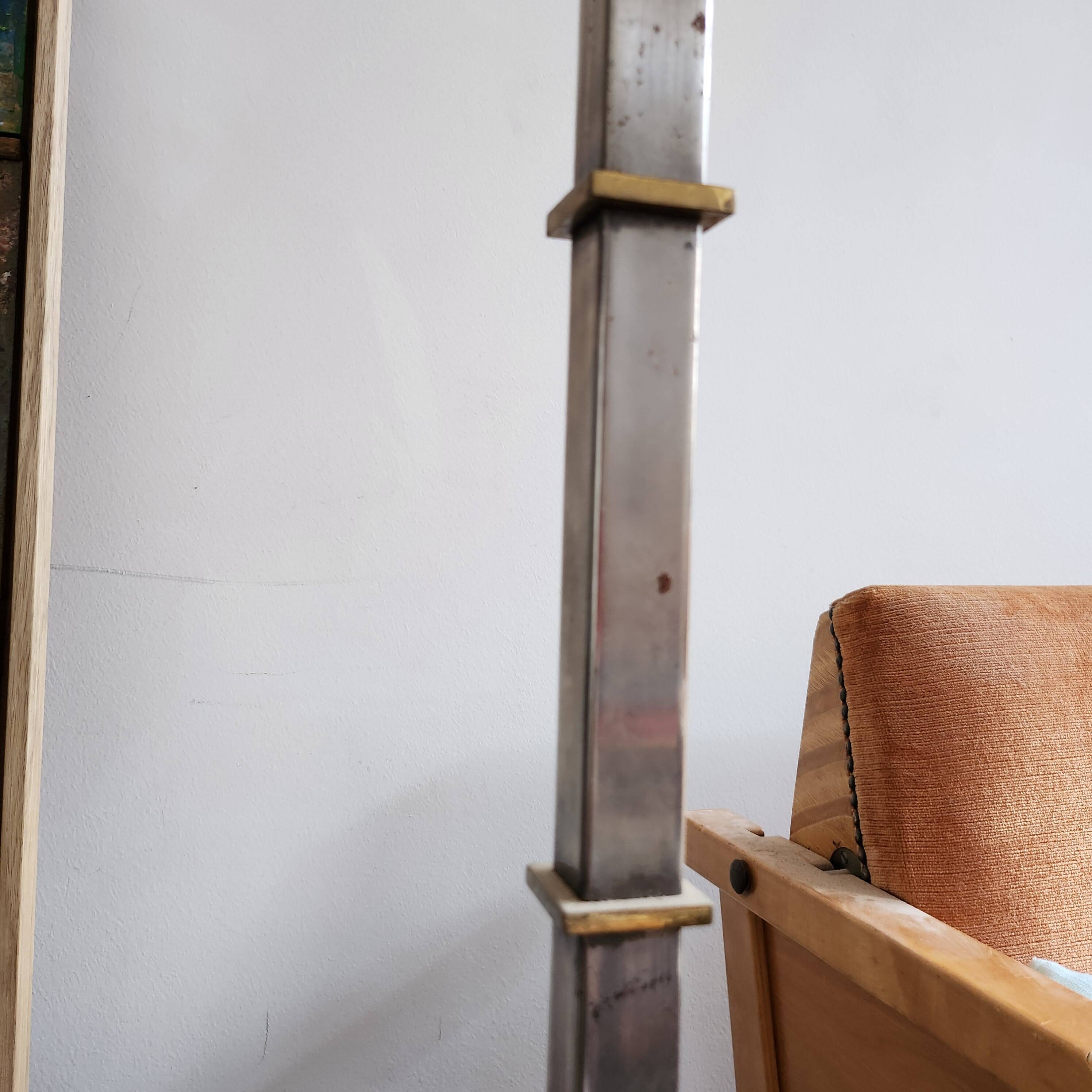 Brass and chrome floor lamp 60s