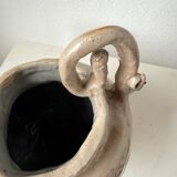 Ceramic bowl with ram heads