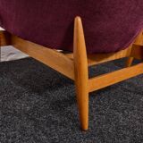 Lounge Chairs in Hand-Stitched Jacquard Upholstery by Sándor Palócz, 1968