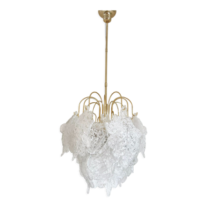 Lustre en feuille de verre de Murano,