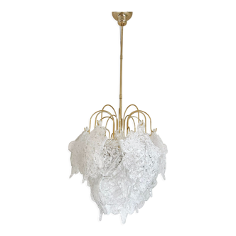 Murano glass leaf chandelier, 1970s