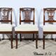 Suite of 5 Cuban Mahogany Chairs, Restoration Period – Early 19th Century