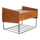 Scandinavian teak wall bedside table 1960