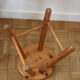 2 pine stools 450mm