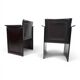 2 chaises en cuir noir Arrben Solaria par Tito Agnoli, 1970