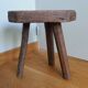 Brutalist tripod farm stool