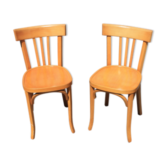Pair of Baumann bistro chairs