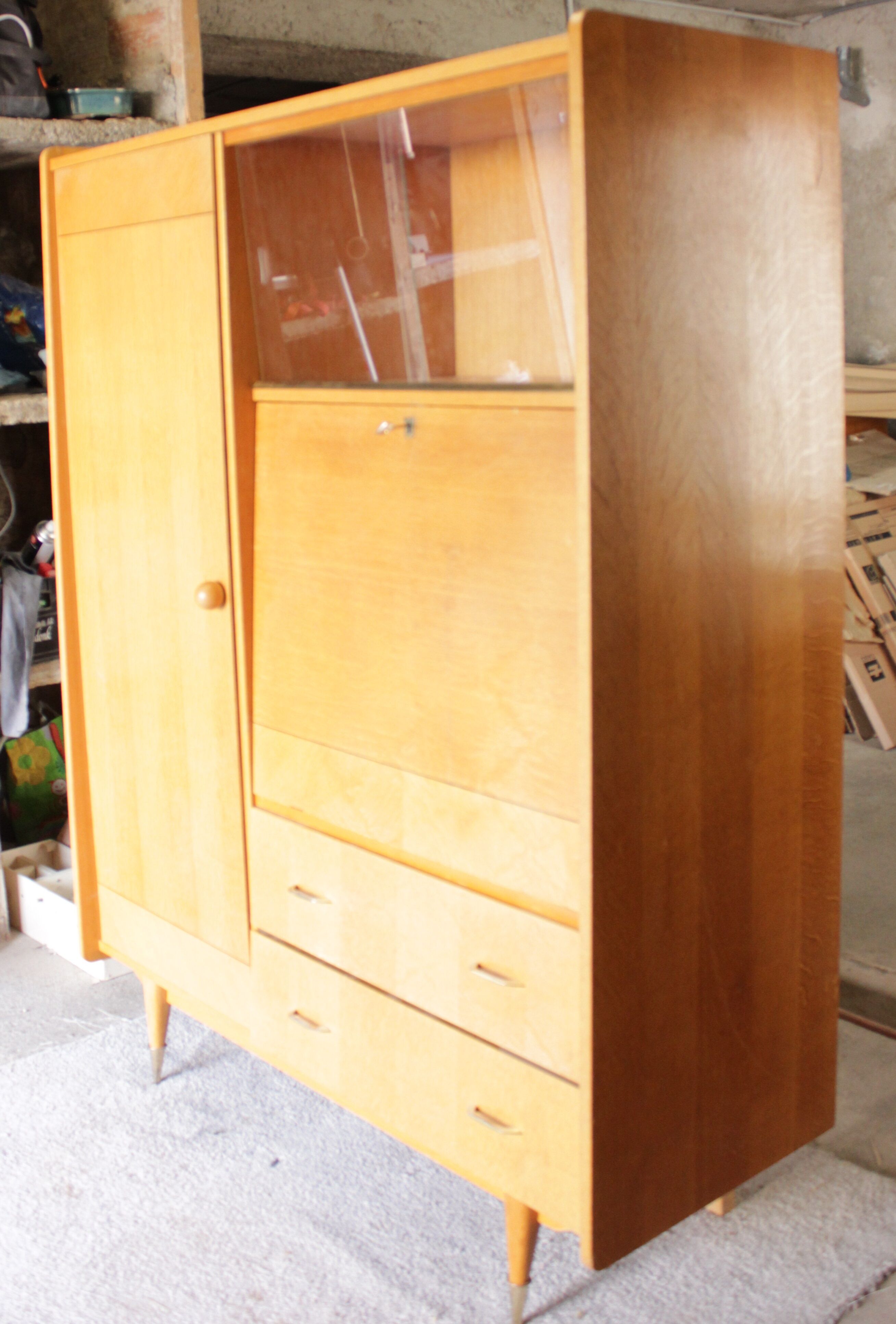 Vintage Secretary Cabinet - 60s