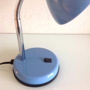 Lampe de bureau en métal bleu, années 70-80