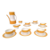 16-Piece Coffee/Teapot Set by Riccardo Schweizer Prod. by Pagnossin Ceramica