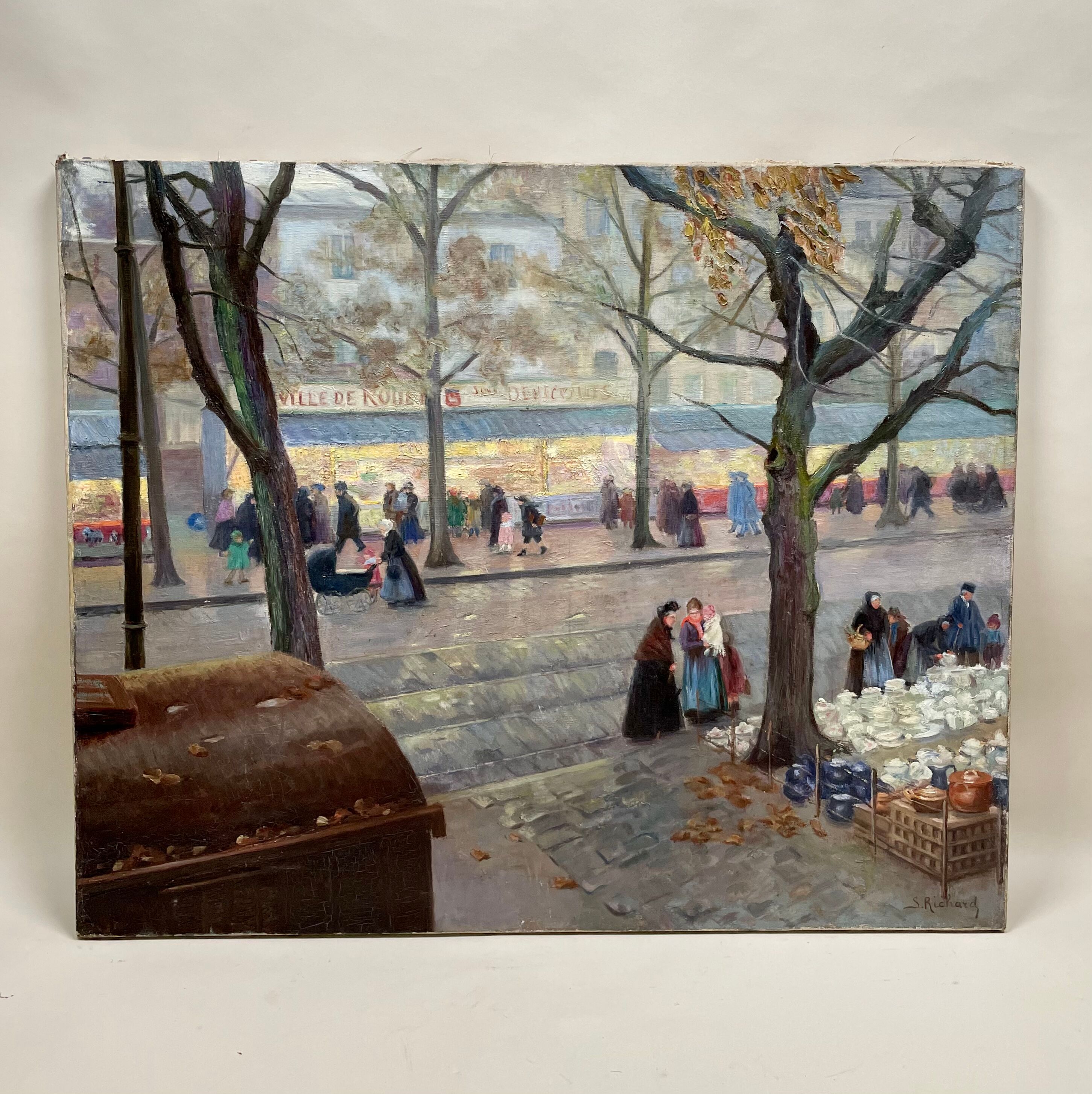 Painting "A Street of Rouen"