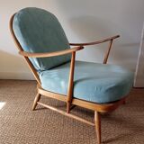 Vintage Ercol Windsor armchair in beech