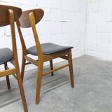 Set of 4 Farstrup Mobler chairs model 210 Danish Scandinavian 1960