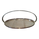 Plat à apéritif de service en métal argenté WMF Allemand art déco