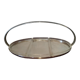 Serving aperitif dish in silver metal WMF German art deco