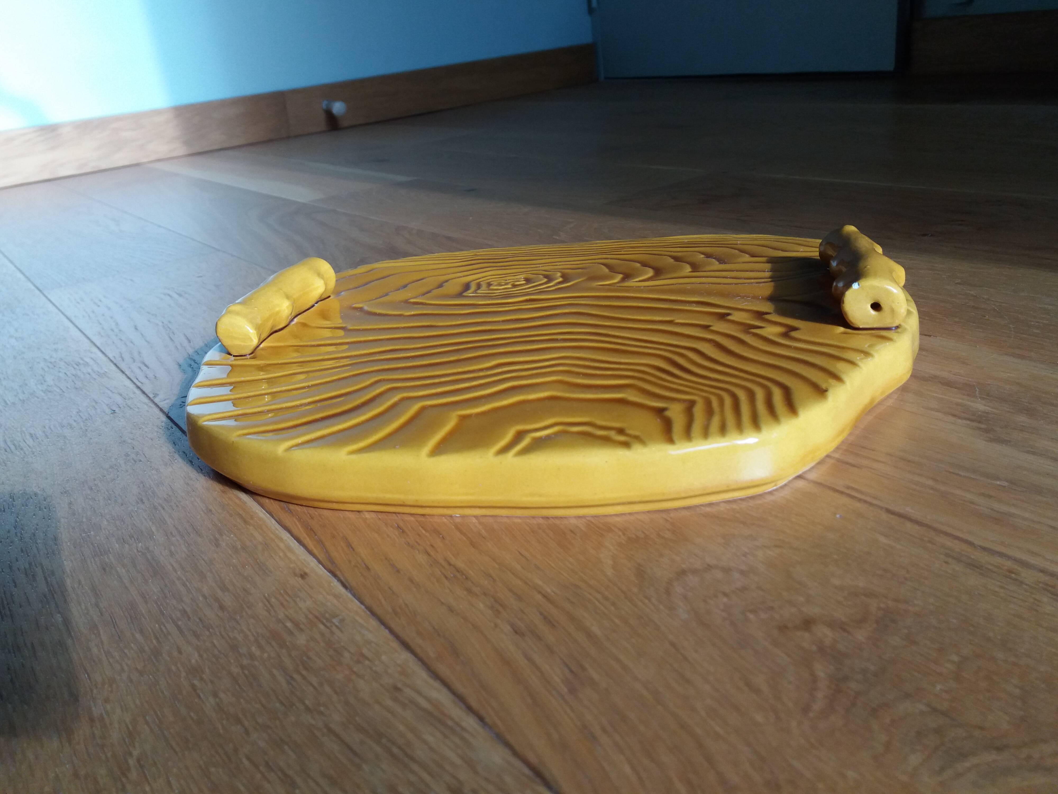 Faux wood slip cheese board