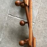 80's wooden extendable patère