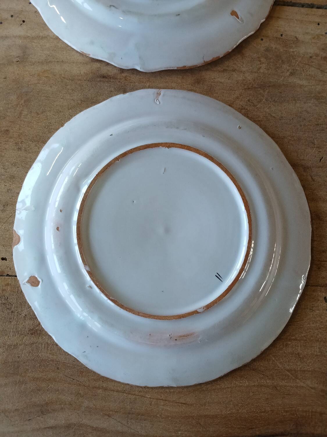 2 very old Lunéville dessert plates