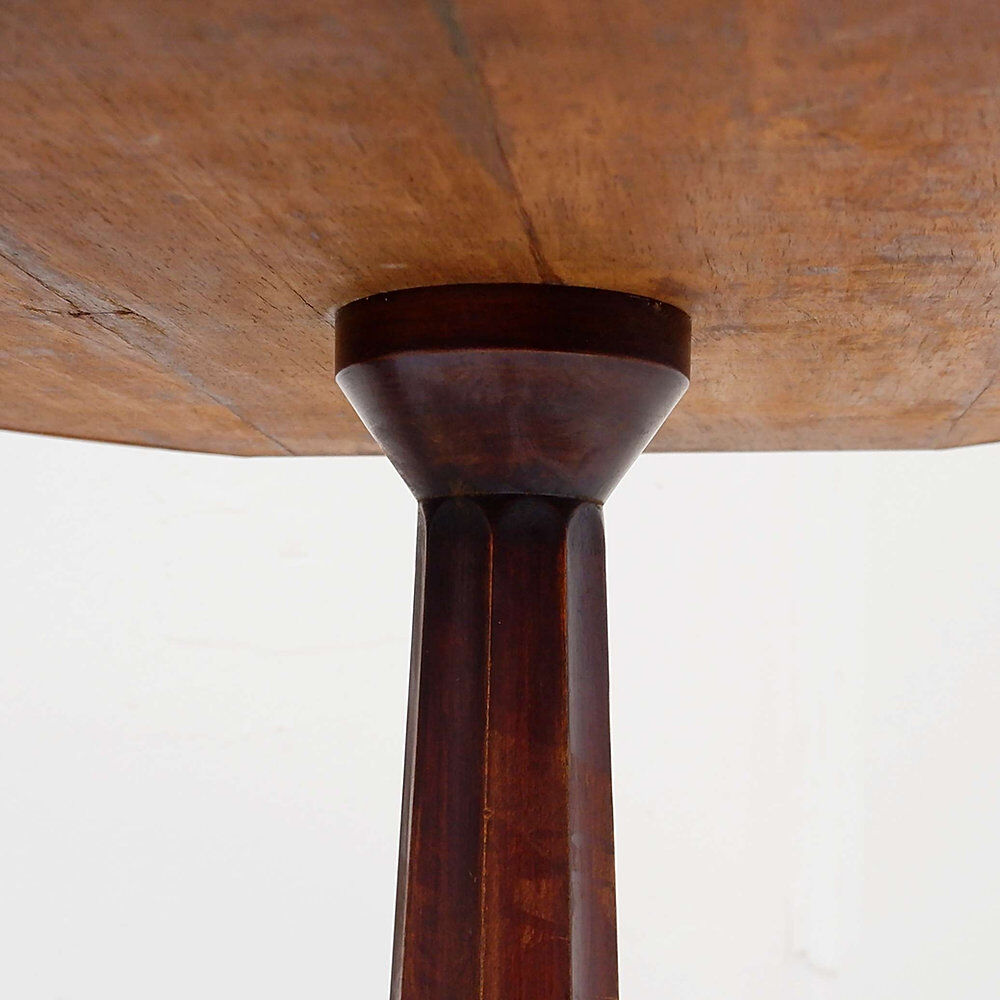 Table piédestal octogonale art déco française - années 1930