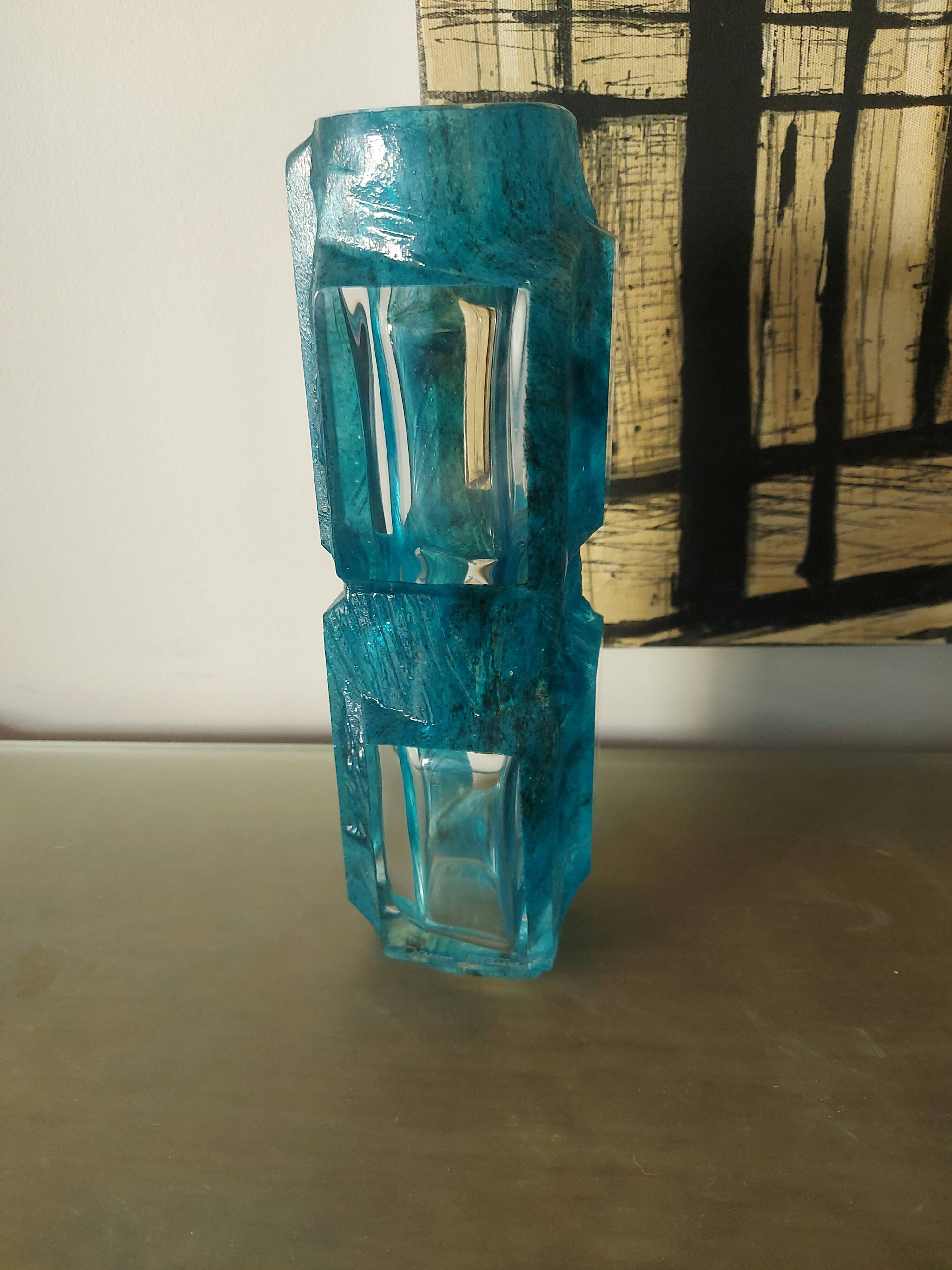 Daum vase Argos model by César Baldaccini, 70s