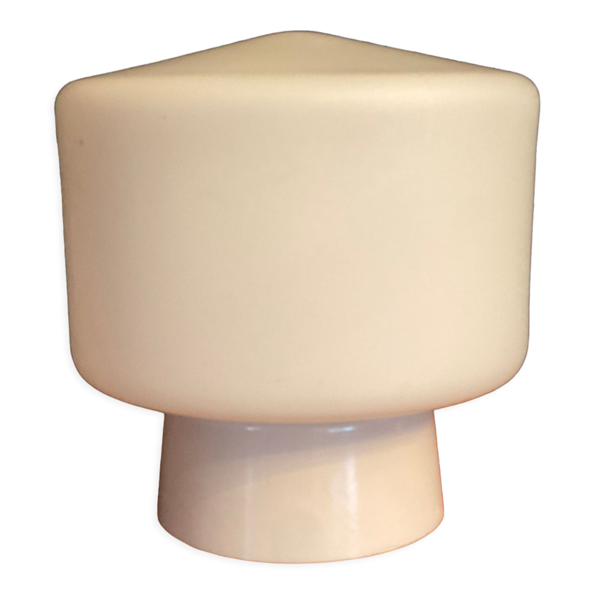 Mushroom lamp in opaline 60s