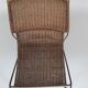 Pair of "Mombasa" rattan and steel armchairs by Pier One