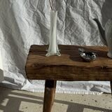 White glass bud vase