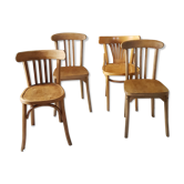 Suite de quatre chaises bistrot