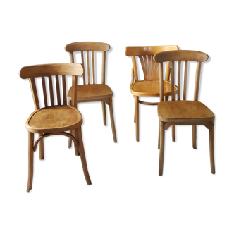 Suite of four chairs bistro