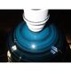 Blue ceramic lamp base