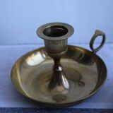 Set of 2 brass candle holders