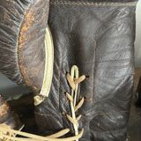 Old pair of leather boxing gloves