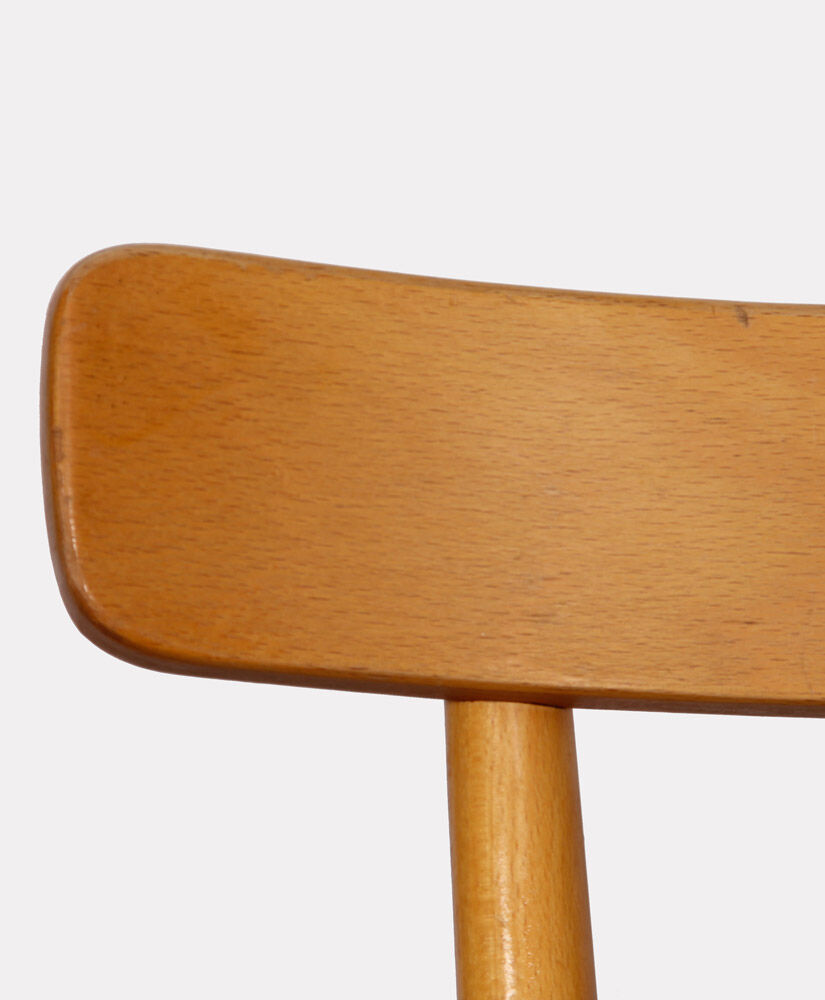 Set of four wooden chairs edited by Ton, 1960