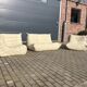 100% authentic Ligne Roset Togo 1.2z & hoek in Beige leather