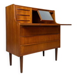1960s Vintage Mid-Century Danish Teak Design Secretary