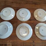 Flat plates Iron Earth Hamage St amand Porcelain Old Vintage dp 1021F66