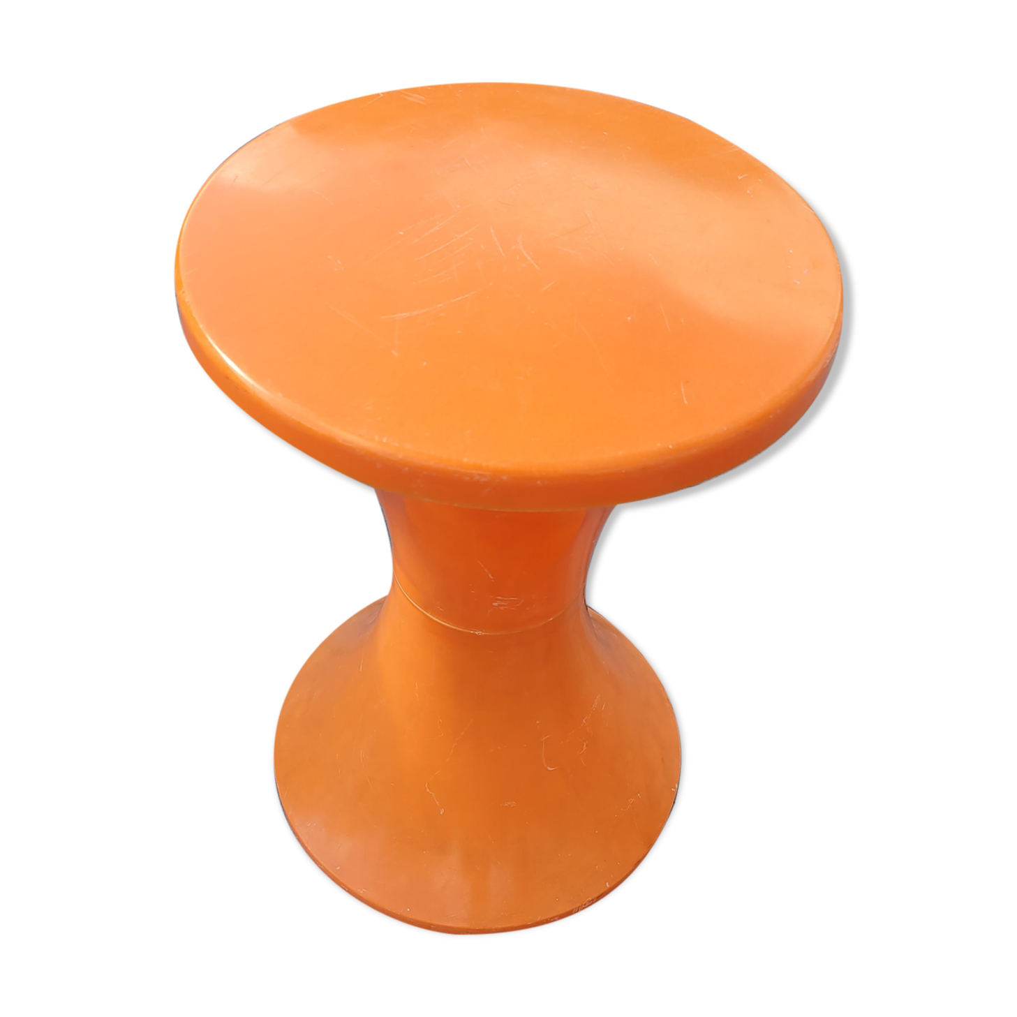 Orange Stamp Stool
