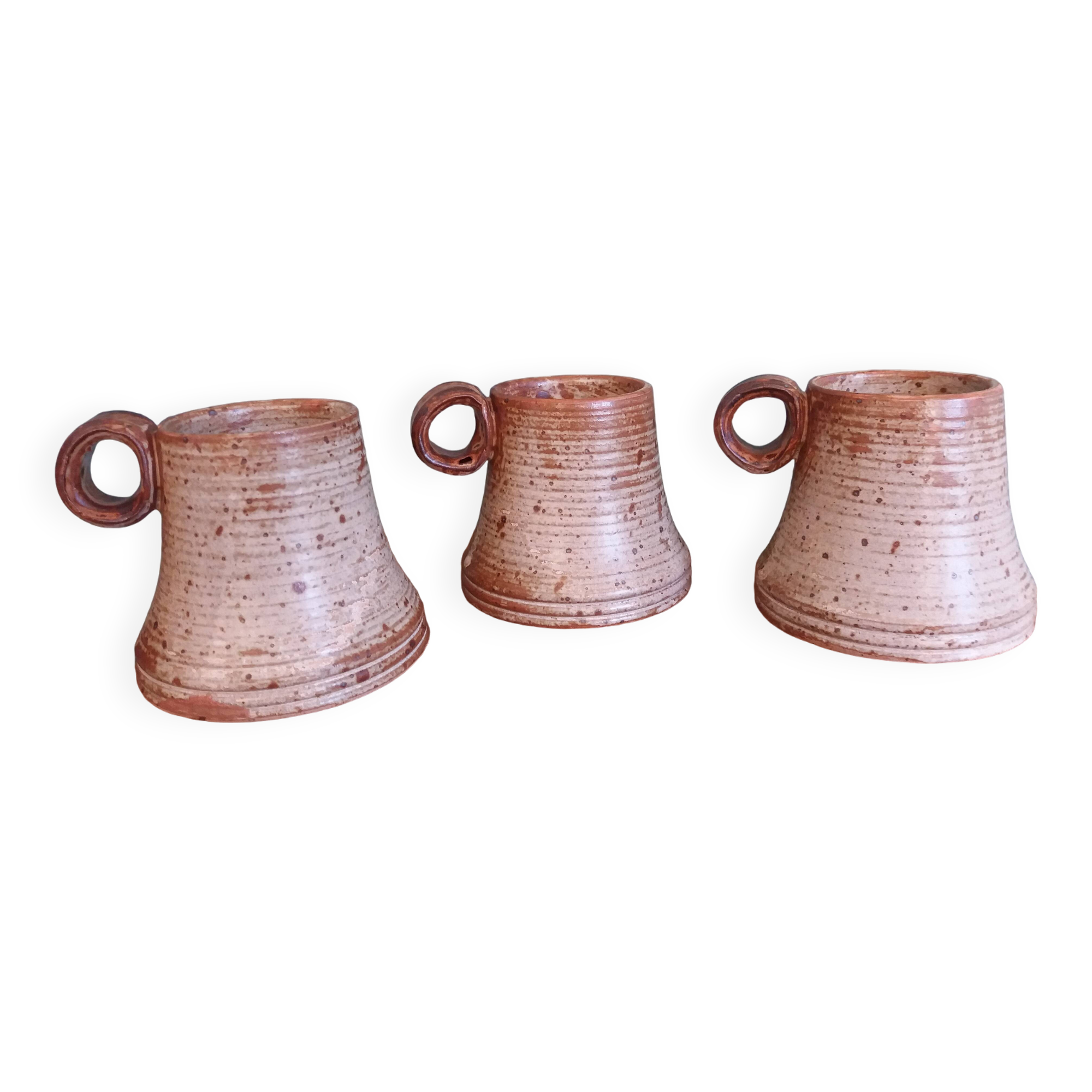 Stoneware mugs from Puisaye by Jean-Pierre Prud’homme
