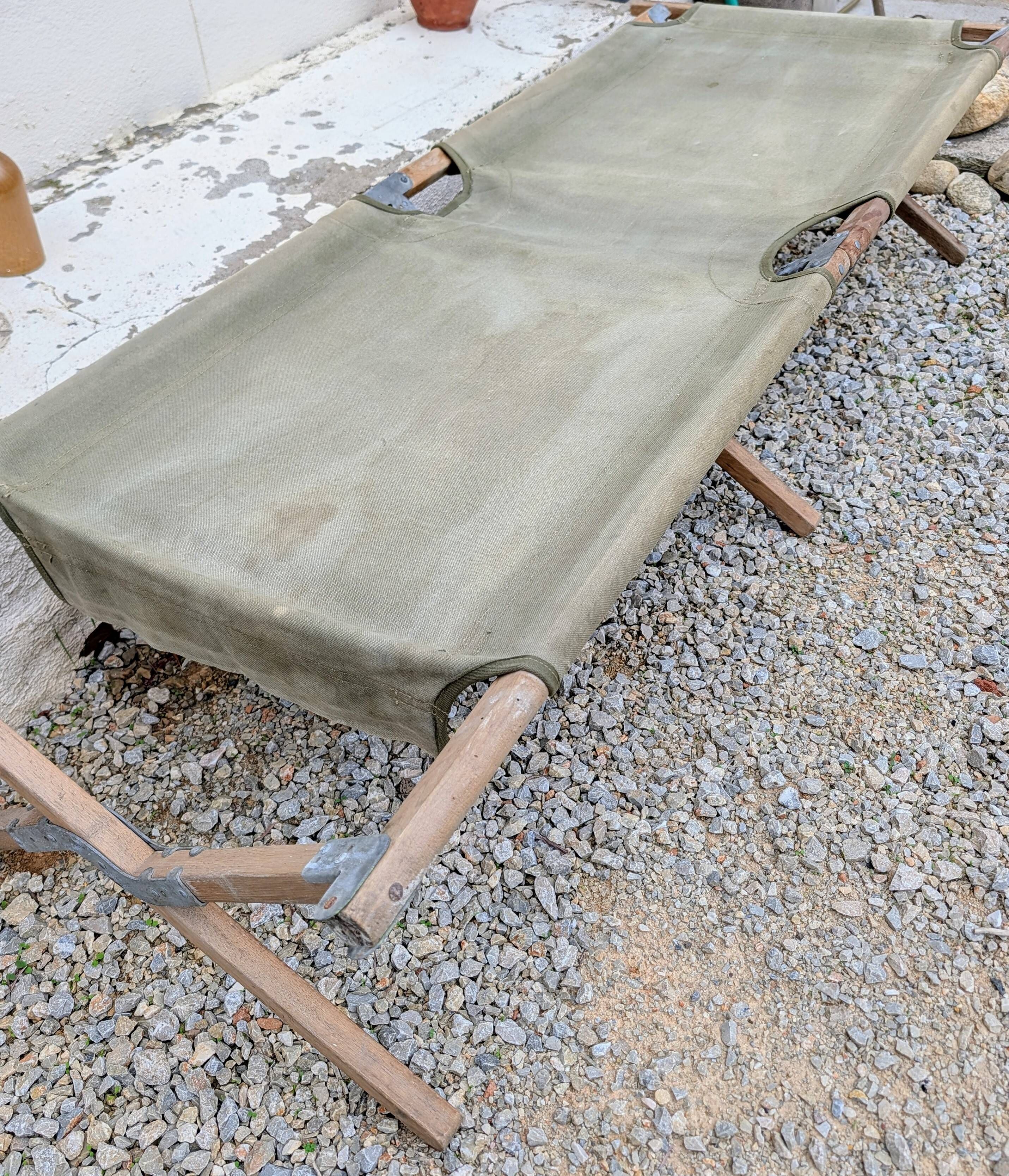 Military camp bed