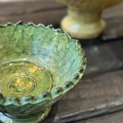 Coupe dentelee sur pied tamegroute - vert