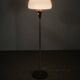Lidokov Space Age Brass and Opaline Glass Floor Lamp, 1960s