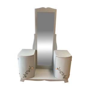 Coiffeuse art déco vert - gris