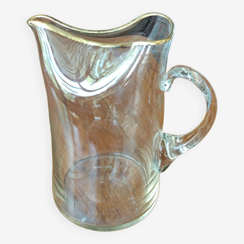 Original vintage pitcher/blown glass