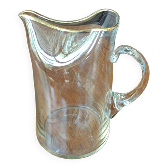 Original vintage pitcher/blown glass