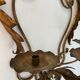Pairs of sconces with 3 brass fires early XXth