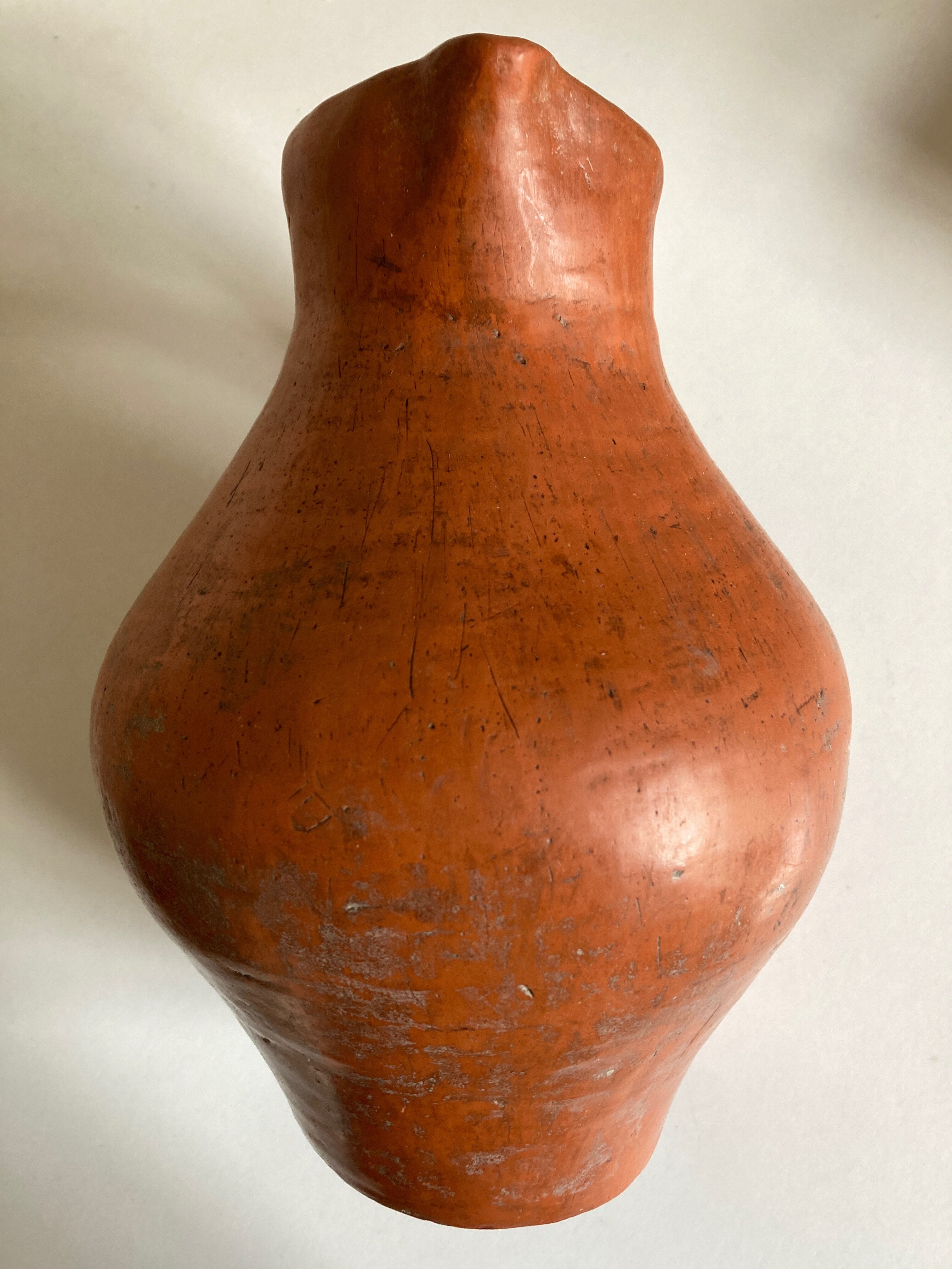 Vase pitcher XL in potter's terracotta 1960