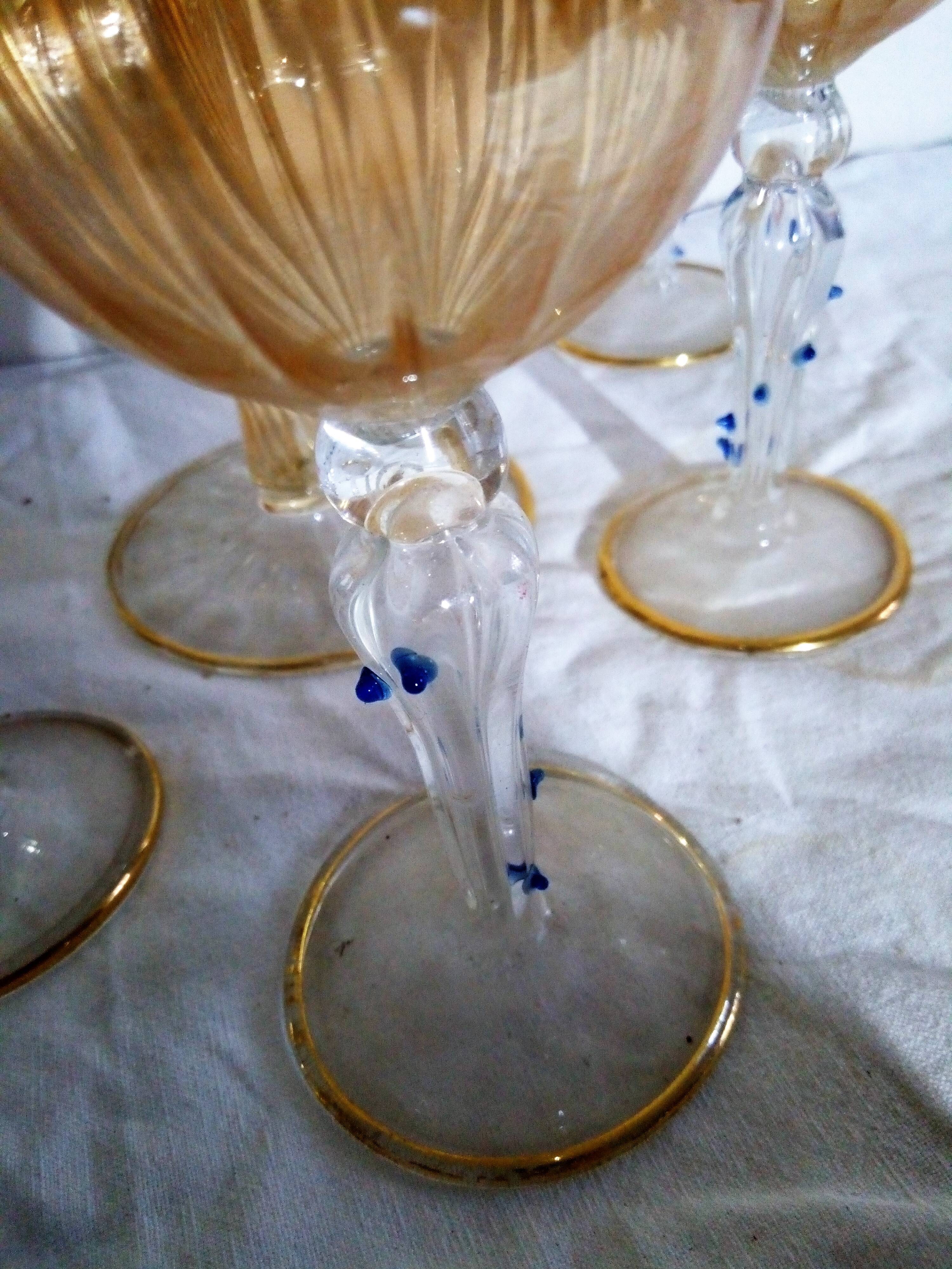 Glass and carafe service, Murano from the 60/70