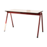 Carmine red metal base or desk