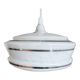 White clichy glass hanging lamp